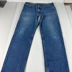 VTG 90s Levi's Jeans Men's 35x29 505 Straight Blue Faded Cotton Denim Tag 36x31